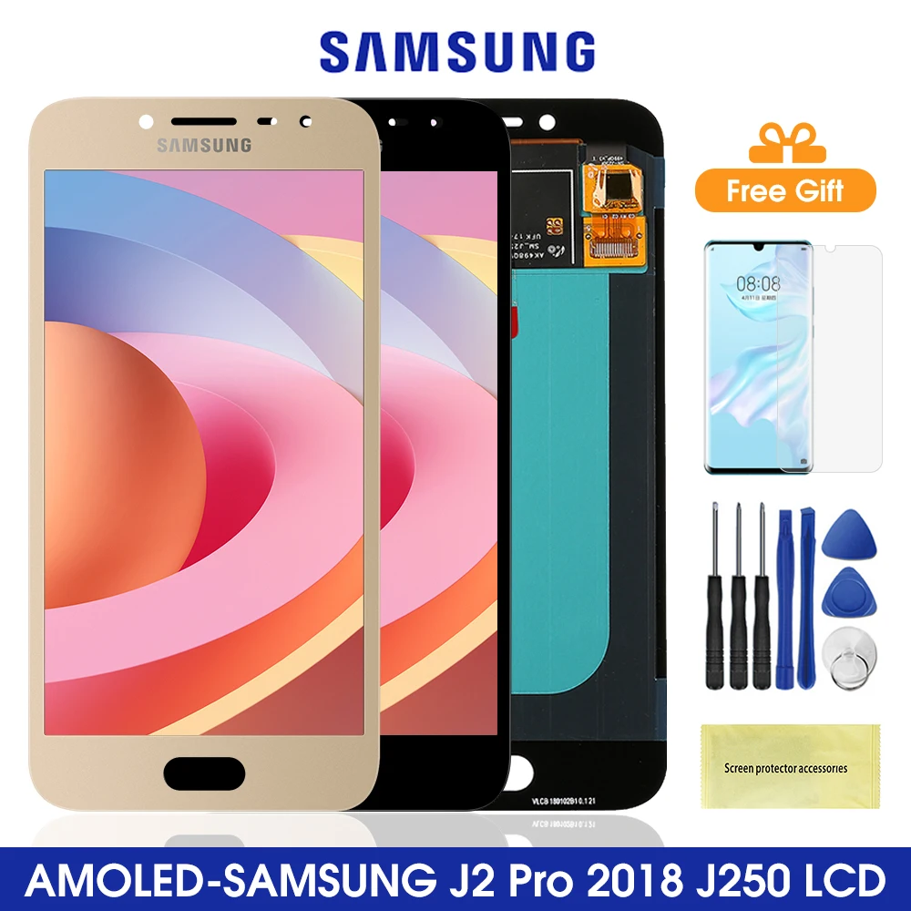 5 0 Original J250 Lcd For Samsung Galaxy J2 Pro 18 Lcd Display Touch Screen Digitizer Assembly For Samsung J250 Sm J250f Ds Mobile Phone Lcd Screens Aliexpress