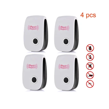 

4/6 pcs Ultrasonic Pest Repeller Anti Mosquito Killer Electronic Insect Repeller Rat Mouse Cockroach Pest Electronic Repellent