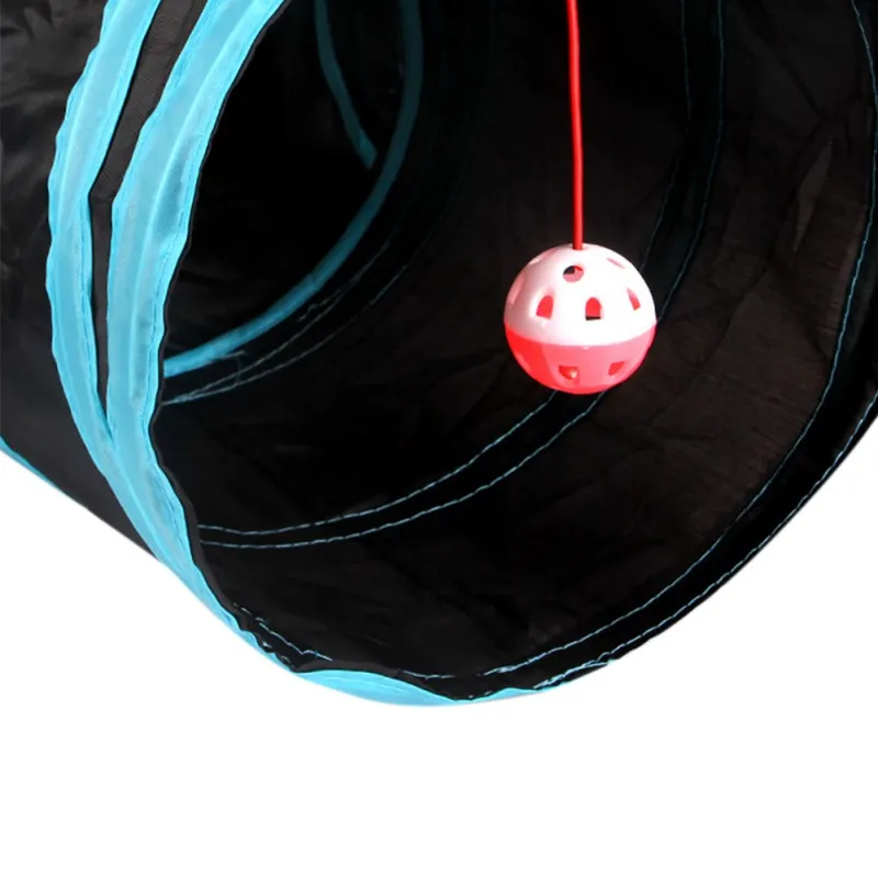 Головоломка Игрушка Кошка Туннель 5 способ складной портативный Pet Play Tube с мячом для котят щенок кролики морская свинка