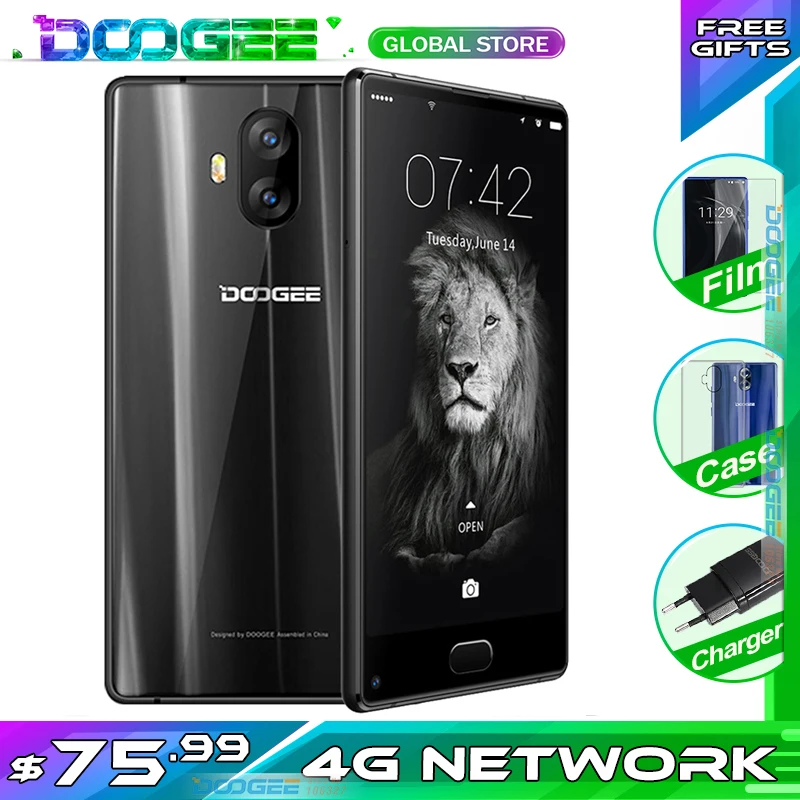 DOOGEE MIX Lite смартфон с 5 2 дюймовым дисплеем четырёхъядерным процессором MT6737 ОЗУ Гб