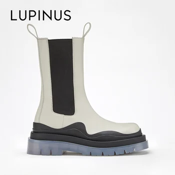 

Lupinus Luxury Brand Women Boots Ankle Boots For Women Platform Boots Women 2020 Winter Warm Chelsea Boots Big Size Shoes 35-44