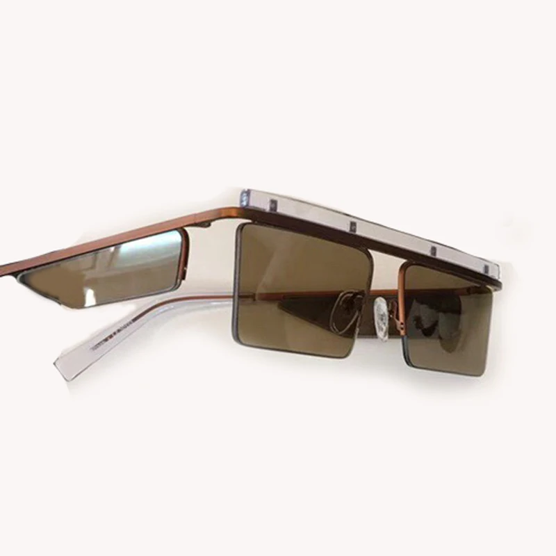 No5 Sunglasses Прямоугольные Солнцезащитные очки женские брендовые дизайнерские UV400 градиентные линзы винтажные Модные солнцезащитные очки Oculos De Sol Feminino Мода - Цвет линз: No5 Sunglasses