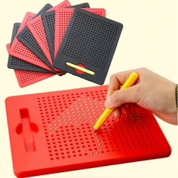 Magnetic Ball Sketch Pad Tablet With Magnet Pen Kids Learning Drawing Board Educational Toys For Children Adult Notebook Gift