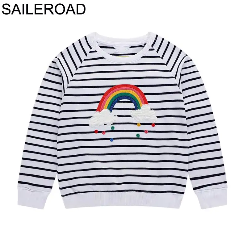3080 same picture SAILEROAD 2-7лет Животное Кролик Аппликации Девушки Кофты Детская детская одежда Осень Одежда для новорожденных мальчиков Мальчики с длинным рукавом - Цвет: 3080 same picture