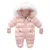 Детский зимний Комбинезон Меховой Капюшон Baby Girl Boy Snowsuit Русская Зима Детская Верхняя Одежда Ovealls Детские Толстые Комбинезоны с перчатками