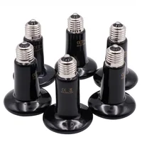 1Pcs Pet Heating Lamp Black Infrared Ceramic Emitter Heat Light Bulb Pet Brooder Reptile Lamp 25W 50W 75W 100W 150W 200W Lamp 2