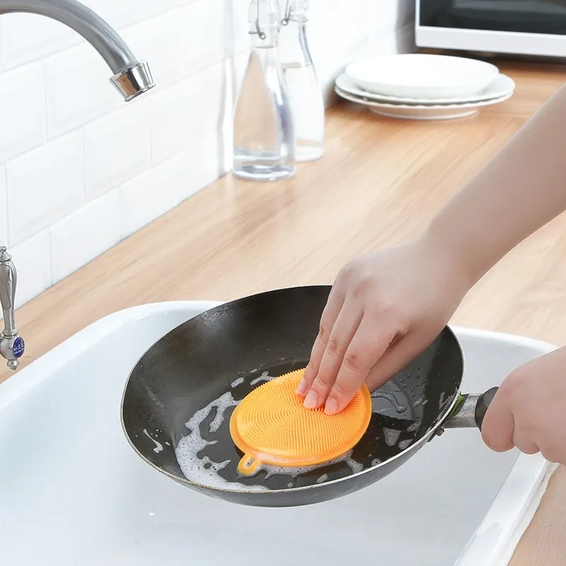 

Multifunction Silicone Magic Cleaning Brushes Dish Bowl Scouring Pot Pan Cleaner Washing Tool Kitchen Household Accessories Item