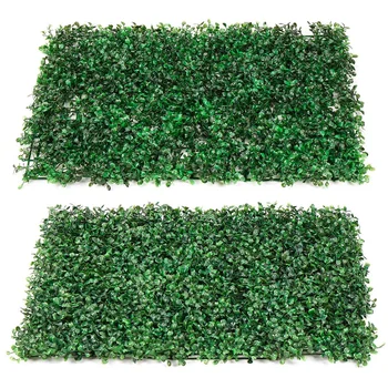 

Artificial Hedge Mat Artificial Plant Foliage Hedge Grass Mat Greenery Panel Decor Wall Fence 40x60cm Artificial Ivy Leaf Hedge