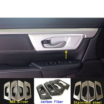 

Car Cover Styling Stick Frame Trim Door Armrest Inner Built Handle Bowl Moulding 4pcs For Honda CRV CR-V 2017 2018 2019 2020