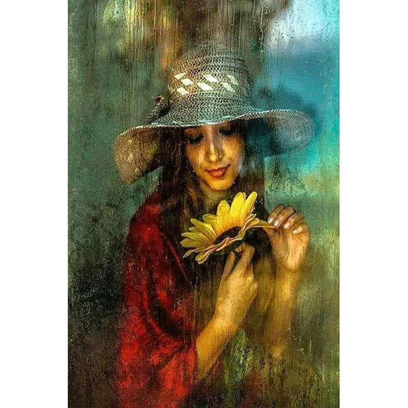 

DIY Diamond Painting New Style 5D Oil Painting GIRL'S Resin Full of Crystals Manufacturers Direct Selling Recruitment Agent Larg