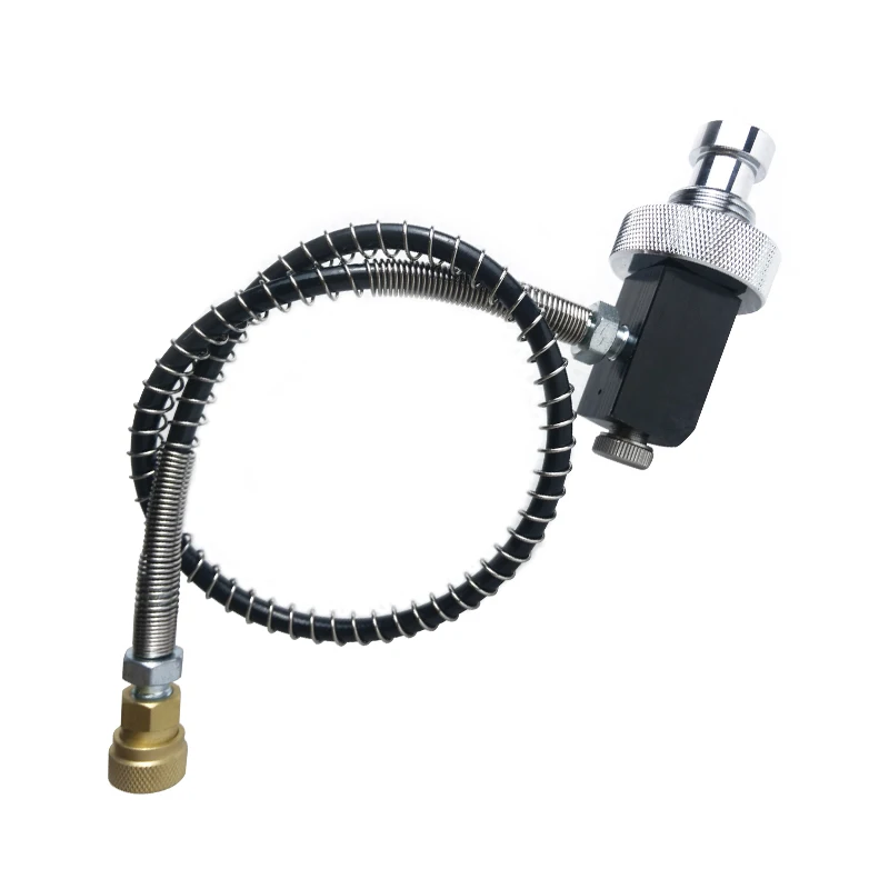 8mm Scuba Adapter - Large To Small Bottle Converter For Diving (0.5L/1.0L, Quick Connect, 6061 Aluminum)