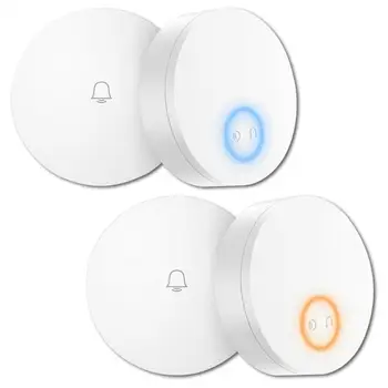 

50m Remote Smart Doorbell Intelligent Wireless Self-powered Pager Home Security Transmitter Welcome Wireless Doorbell