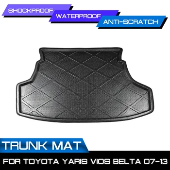 

Car Rear Trunk Boot Mat Waterproof Floor Mats Carpet Anti Mud Tray Cargo Liner For Toyota Yaris Vios Belta 2007-2013