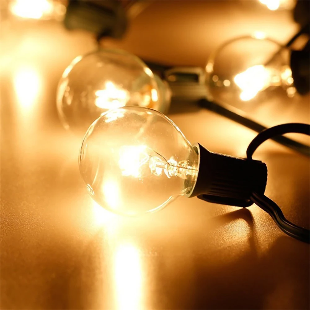 Mpow 37m LED String Light Christmas Lights Outdoor Waterproof Light Bulb AC110V220 Garland Christmas Decoration Party Backyard (4)