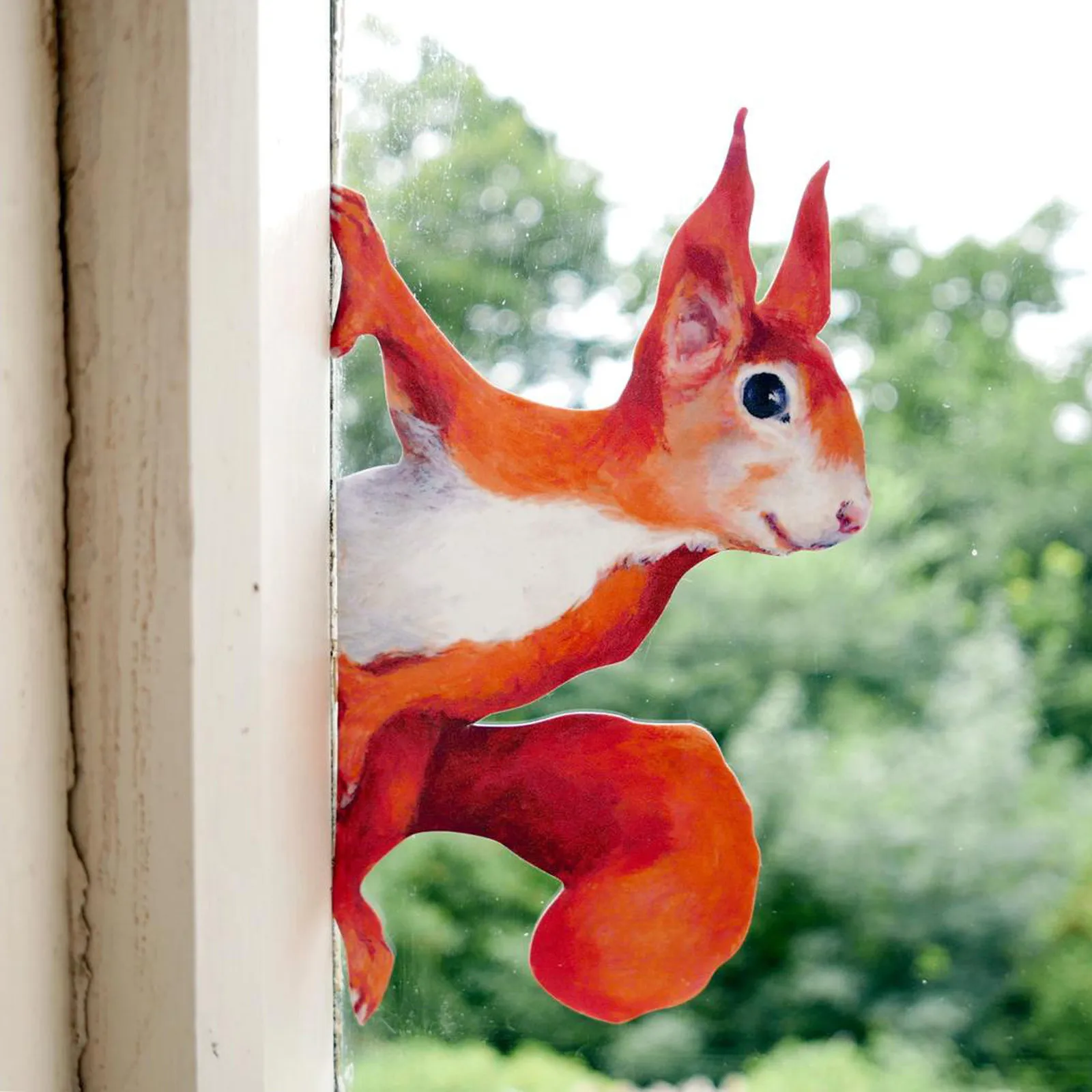 KAKUDER 1/3/5pcs Peeping squirrel pattern Window stickers car decors Removable Self-adhesive PVC Wall adesivo de parede | Дом и сад