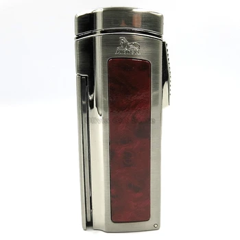 

LUBINSK Big Table Cigar Cigarettte Tobacco Lighter 4 Jet Flame Lighter Windproof Torch Large Lighter Metal Outdoor Smoking Tool