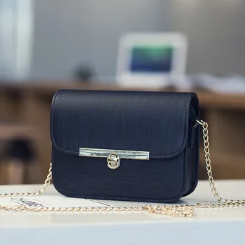 

2020-Shoulder Bag Stripes Cross-body Chain Turnlock Square Sling Bag