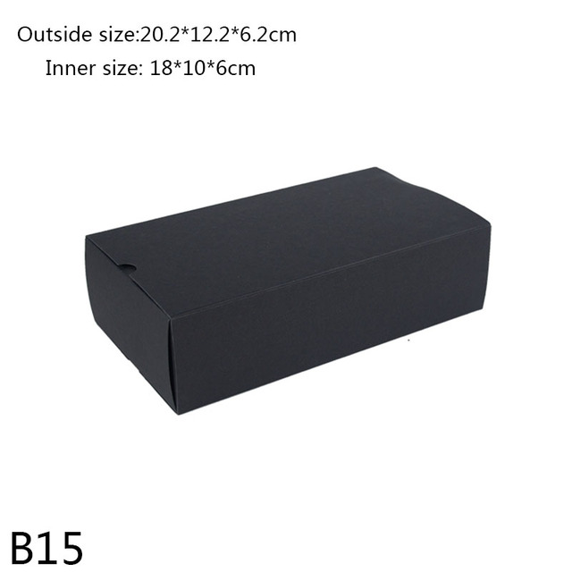 Black White Kraft Paper Box Candy Chocolate Storage Jewelry Boxes Wedding Birthday Party Gift Package Suppiles Home Decor