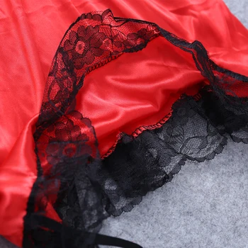 

Sexy Lingerie Dress Lace Women's Underwear Black Babydoll Sleepwear + G-string U50F