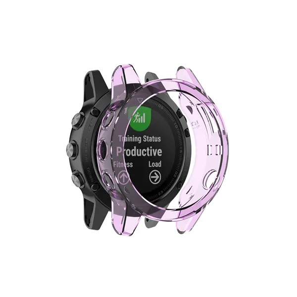 Мягкий ультра-тонкий кристально чистый ТПУ защитный чехол для Garmin Fenix 5 5S 5X gps Смарт часы аксессуары Fenix5 Оболочка Чехол s - Цвет: Purple