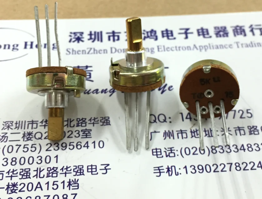 Japanese noble potentiometer 5K aircraft model potentiometer shaft length 10mm rotation angle
