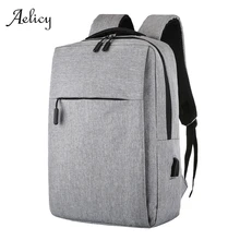 Aelicy рюкзак с usb-портом бизнес большой емкости ноутбук мужские и женские рюкзаки школьная сумка для компьютера дорожная сумка