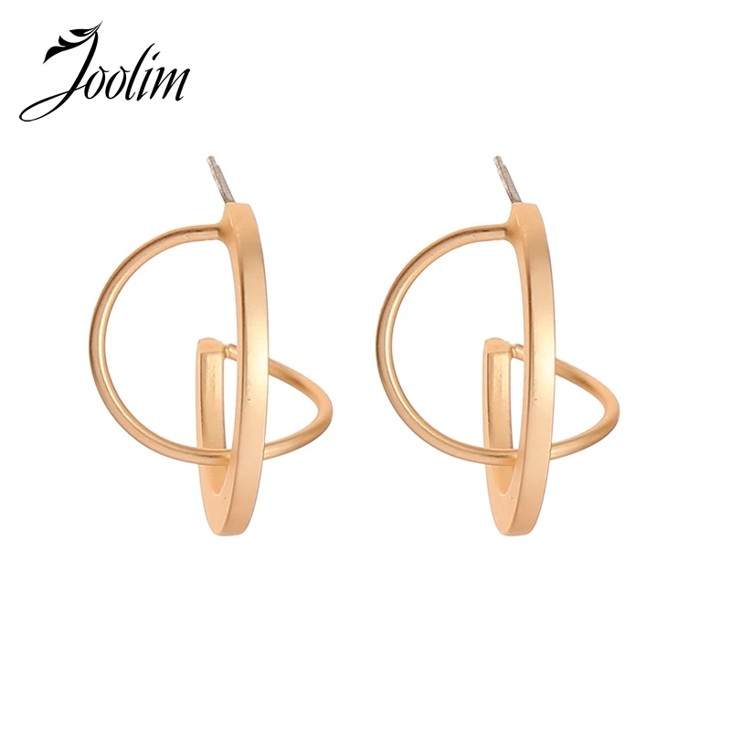 Joolim золотые серьги-гвоздики корейские серьги для женщин