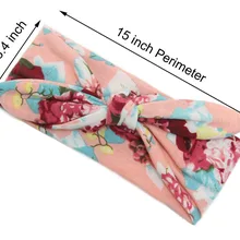 Children Printed Cross Hair Band Baby Cotton bu tou dai New Style Europe And America Bohemian Popular Rabbit Eared Hair Accessor