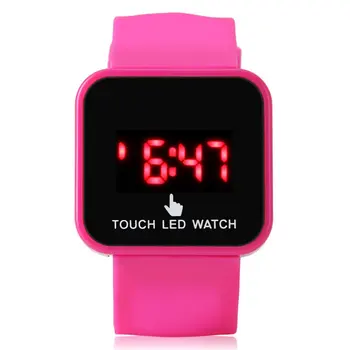 

Children'S Watch Square Led Touch Screen Luminous Table Trend Men And Women Fashion Personality Student Electronic Watch