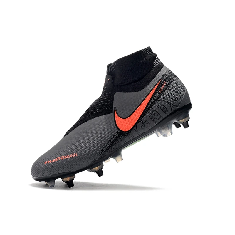 Nike Phantom VSN Elite DF SG-Pro футбольная обувь с защитой от засорения футбольная обувь с высоким голенищем бутсы уличные мужские мягкие футбольные бутсы Groud