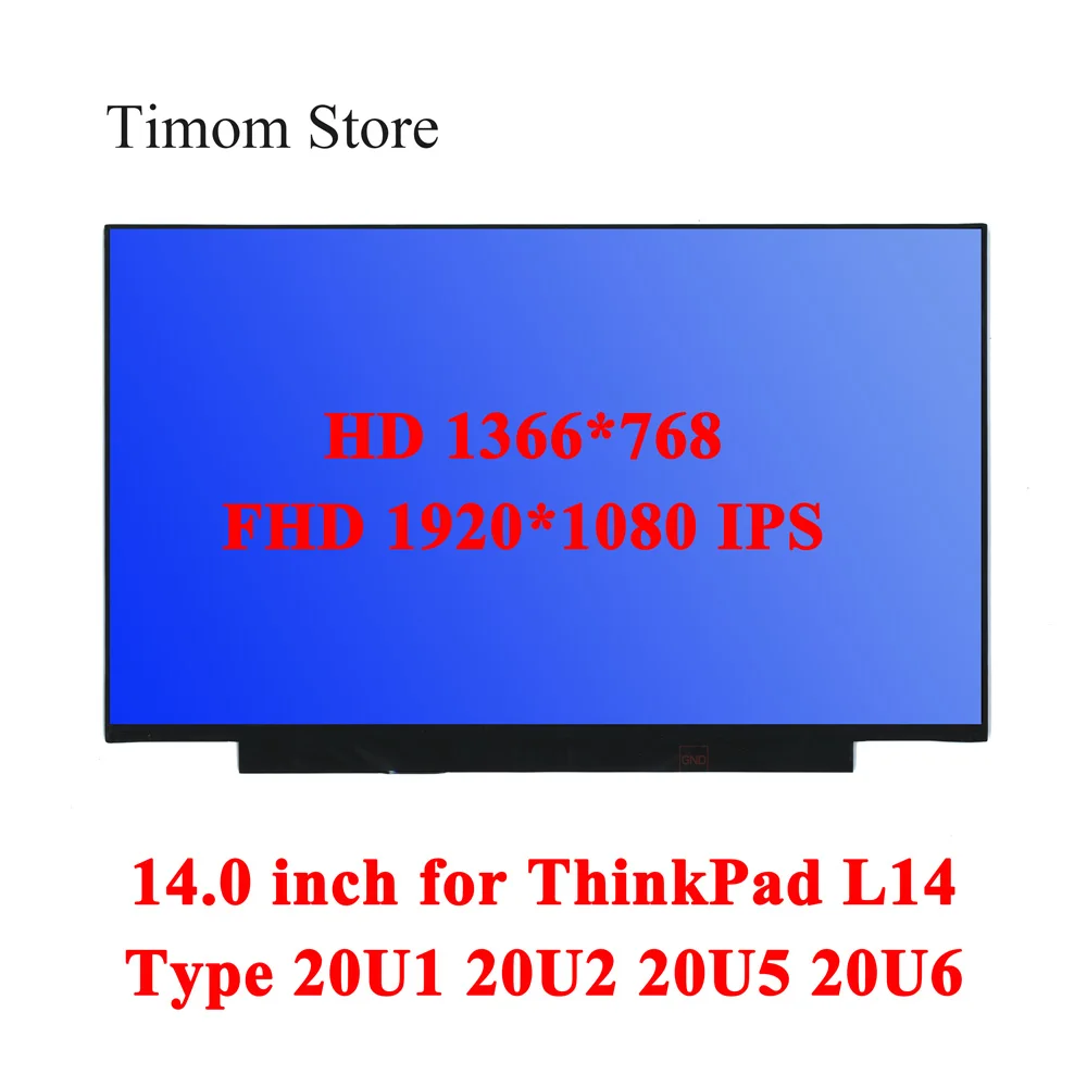 Тонкий ЖК-монитор для ноутбуков ThinkPad L14 тип 20U1 20U2 20U5 20U6 Lenovo 14 0 1366x1920 IPS Full HD 30