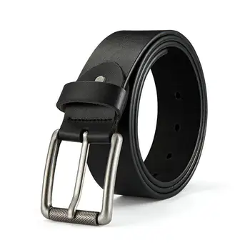 

New style men's belt luxury genuine leather men's belt pure cowhide pin buckle formal leather business casual jeans belt