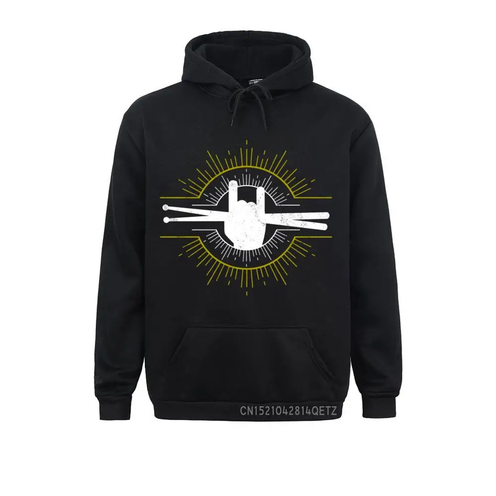 Drummer - Rock and Roll Music Band Drums Musician Gift Pullover Hoodie__B6210 Hoodies Slim Fit Sweatshirts Simple Style Long Sleeve Men Hoods Drummer - Rock and Roll Music Band Drums Musician Gift Pullover Hoodie__B6210black