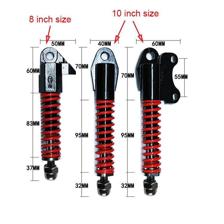 Shock Absorber Suspension For Electric Scooter E 8 10 Inch Hydraulic Spring Shocks Escooter