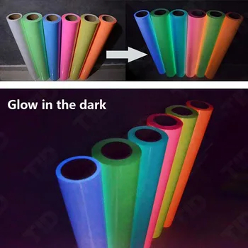

Sunice Glow in the Dark HEAT TRANSFER VINYL T-shirt PRESS VINYL Heat Press Paper Iron on film Garment Film 50cmx150cm