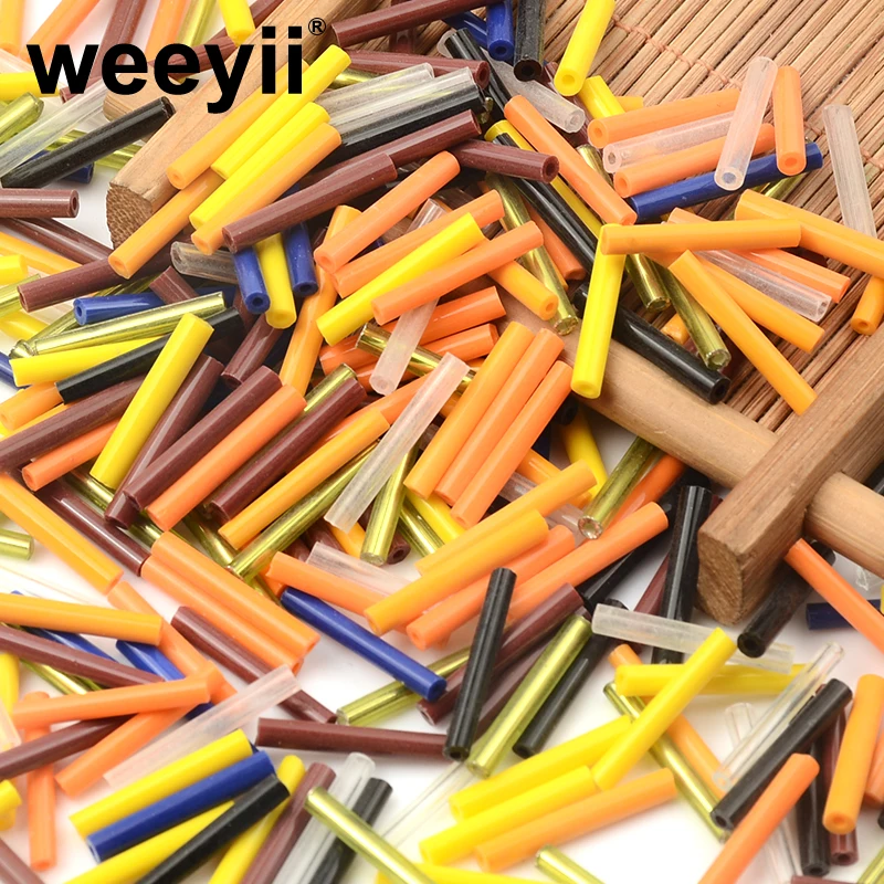 Approx.100pcs 3x17 мм длинная трубка Чешский Стекло бусины для изготовления ювелирных