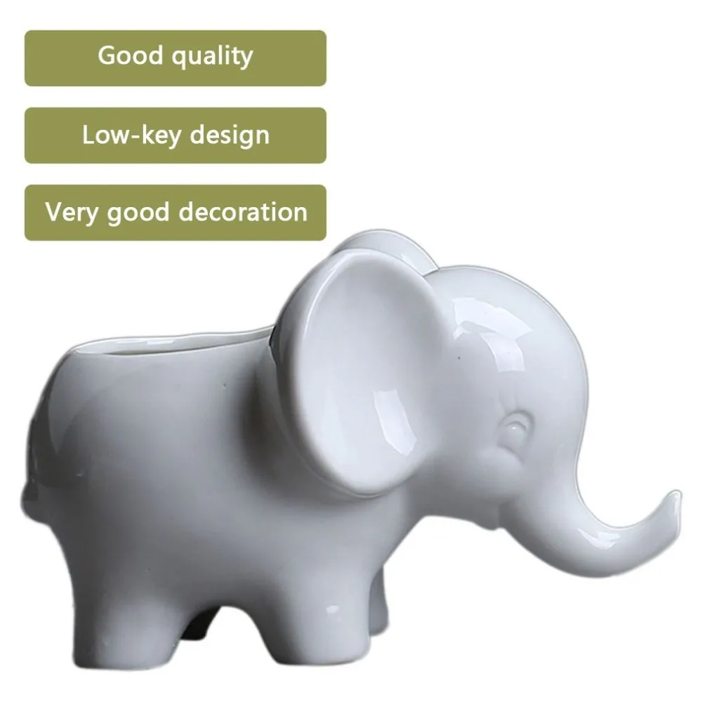 Simple Outdoor Gardening Creative Fleshy Flowerpot Elephant Ceramic Flower Pot