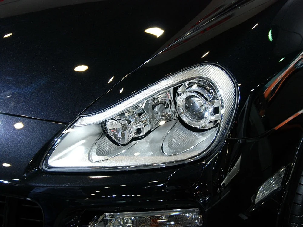 Для Porsche Cayenne 2007 2008 2009 2010 налобный фонарь с двумя объективами Автомобильный фар Крышка Замена Прозрачный авто чехол