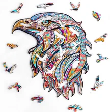Puzzle en bois 3D pour enfants, jouet éducatif, assemblage, bricolage, 400g, décoloration animale, offre spéciale