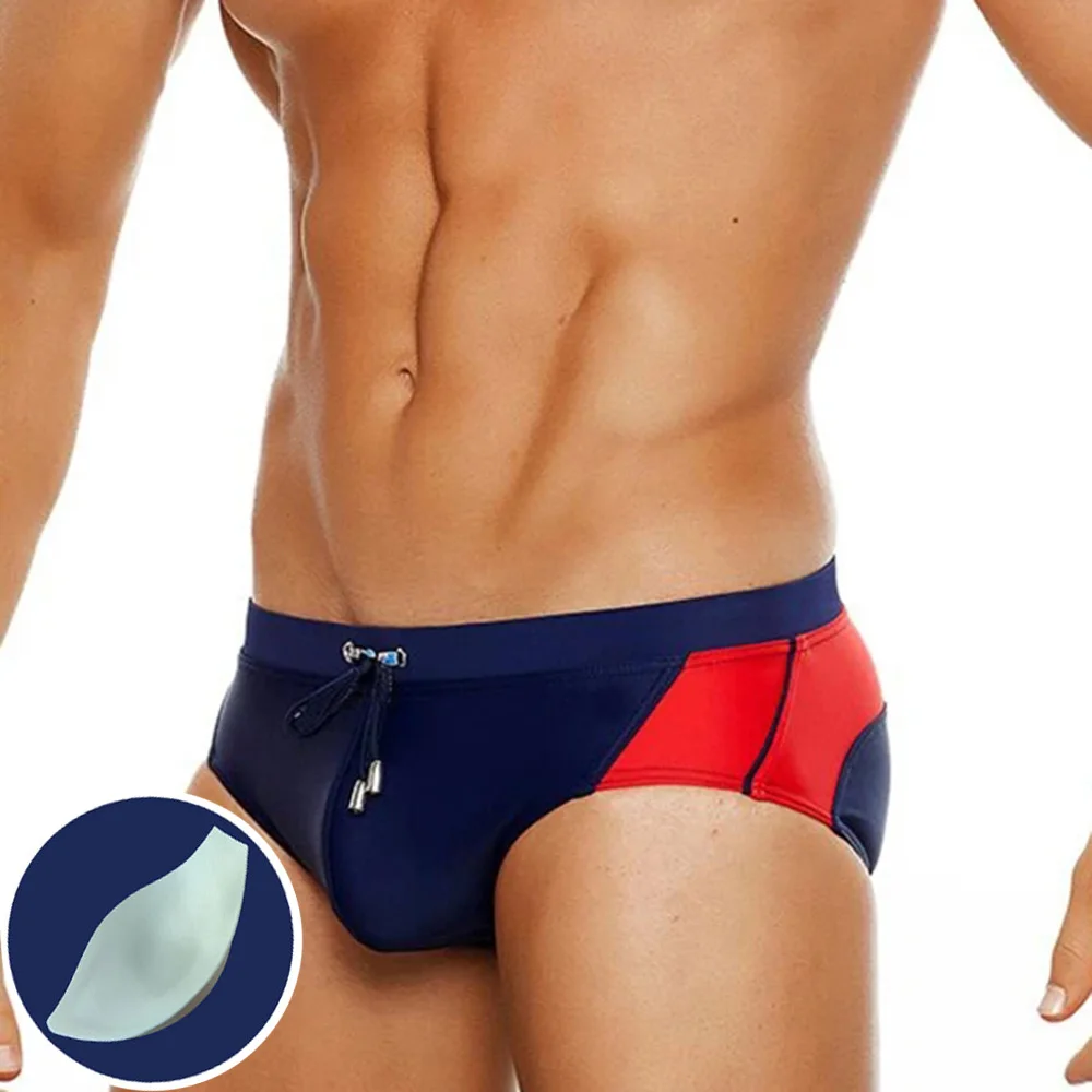 UXH push-up pad enlarge pouch mens swimming briefs boy sexy swim surf beach shorts boxers trunks swim trunks,mens swimsuit