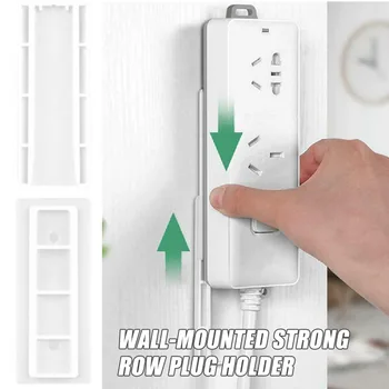 

1/6/10 Pcs Wall Hanging Patch Panel Wall Storage Plug Extension Socket Holder for Home SNO88