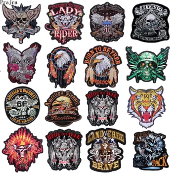 

Hippie Stickers Iron On Patches For Clothing Big Patch Motorcycle Biker Embroidered Patches On Clothes Eagle Applique Badge