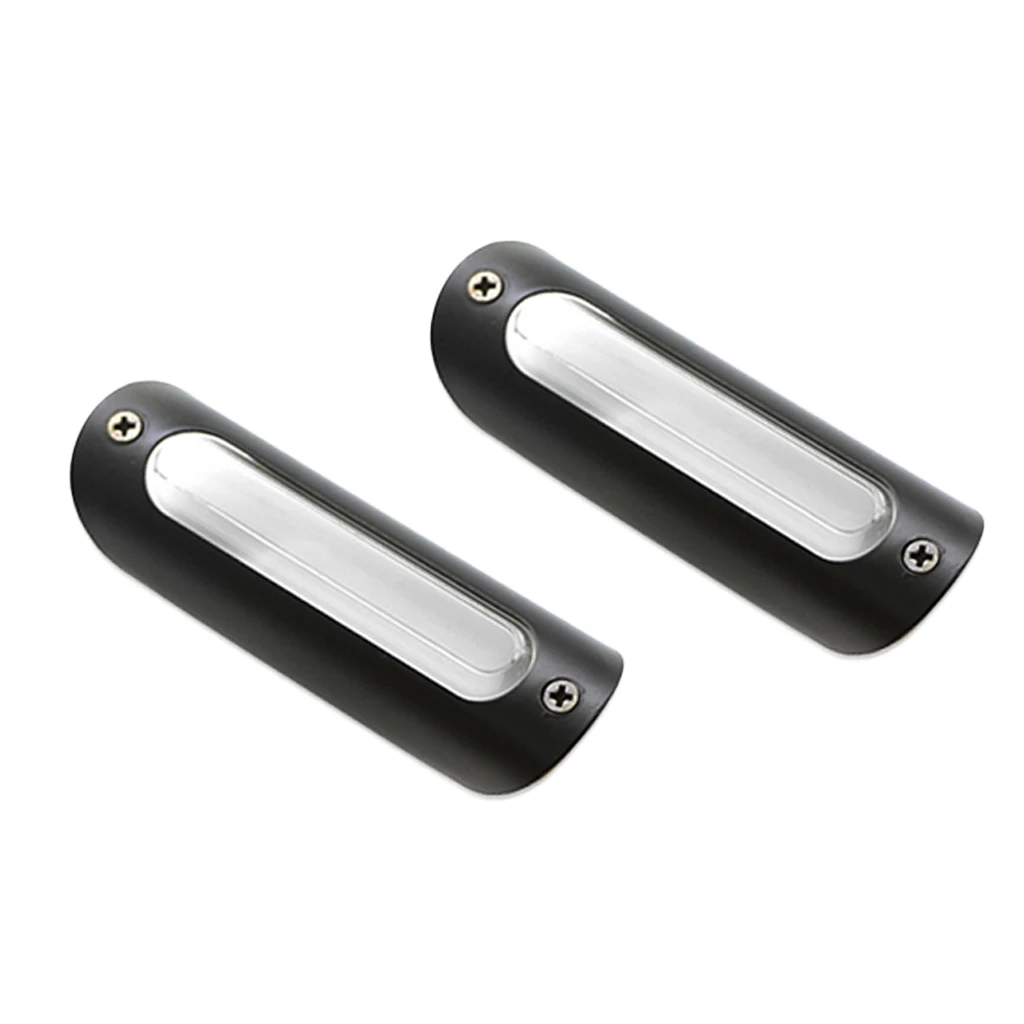 2PCS Motorcycle Handlebar Turn Signal Light DC 12V LED Bar End Lamp Indicator Blinker Amber Lights for Harley Motorbike