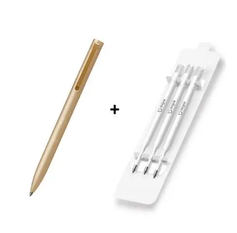 Original Xiaomi Mijia Metal Sign Pen Ballpen Mijia Signing Pen 0.5MM PREMEC Smooth Switzerland Refill Black/Blue/Red Ink 2