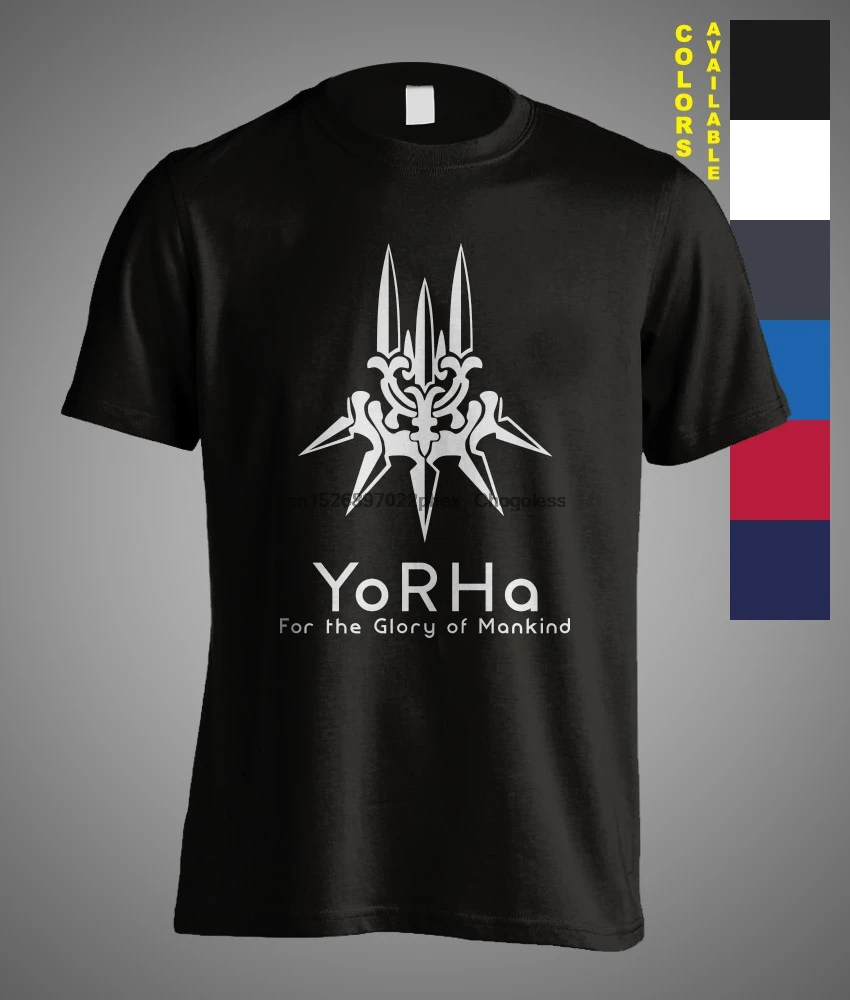 Новая мужская футболка yorha nier automata glory Human game аниме фильм 2b | Мужская одежда