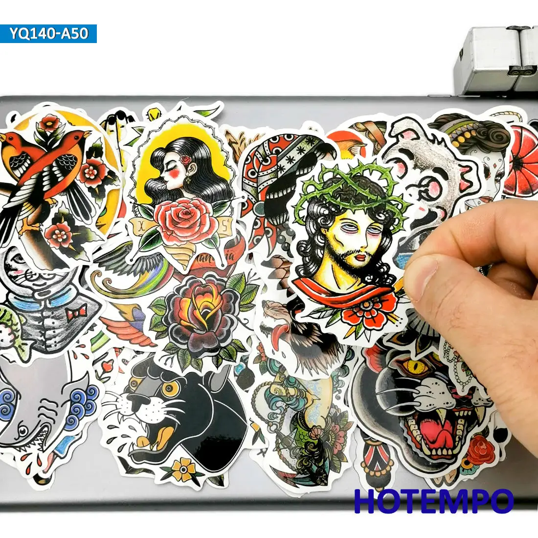 50pcs Old School Tattoo Art Graffiti Funny Sticker for Phone Laptop Luggage Guitar Skateboard Motorcycle Car Waterproof Stickers 50pcs Old School Tattoo Art Graffiti Funny Sticker for Phone Laptop Luggage Guitar Skateboard Motorcycle Car Waterproof Stickers