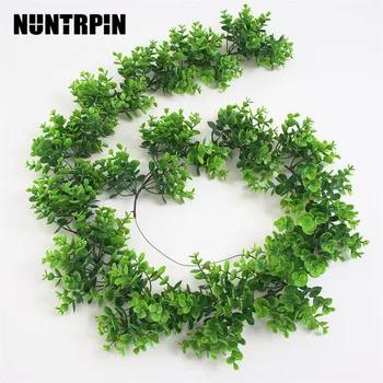 

Artificial Plant Vine Leaf Wall Hanging Fake Plant Home Wedding Plastic Vine Decoration, Type 1