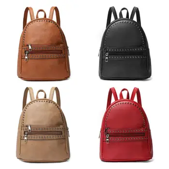 

Fashion Women's Leather Backpack Laptop Retro Travel School Rucksack Bag