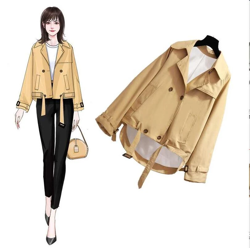 Japan Tokyo Korea Fashion Wind Trench Coat Women Thin Autumn Jacket Long Sleeve Windbreaker Ladies Spring Autumn Short Clothing Jackets Aliexpress