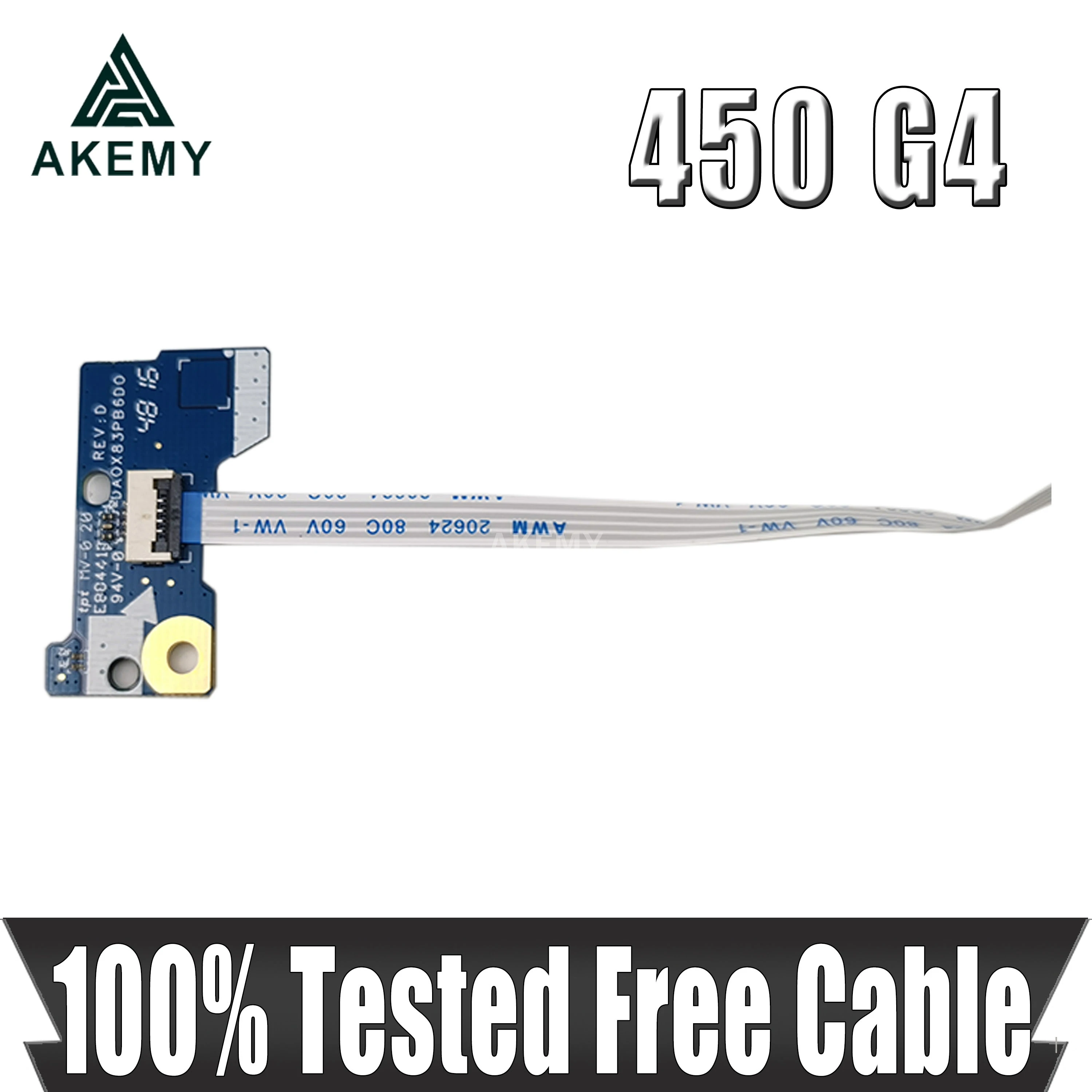 Akemy новый для HP ProBook 455 450 G4 G3 кнопочная плата с кабелем DA0X83PB6D0 100% протестированный